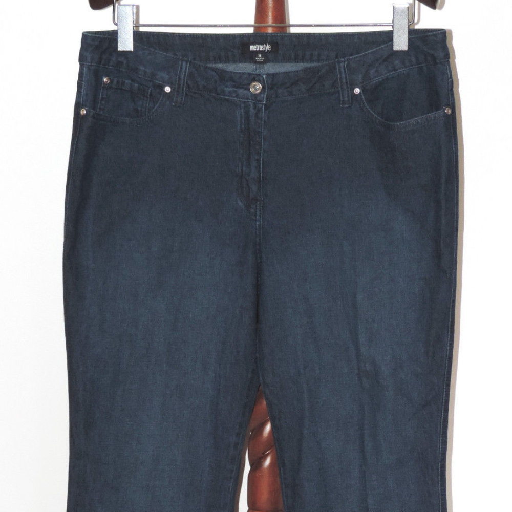 Metro Style boot cut bling denim jeans